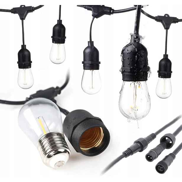 Světelná Girlanda 10LED Venkovní IP65 10 Žárovek V Balení