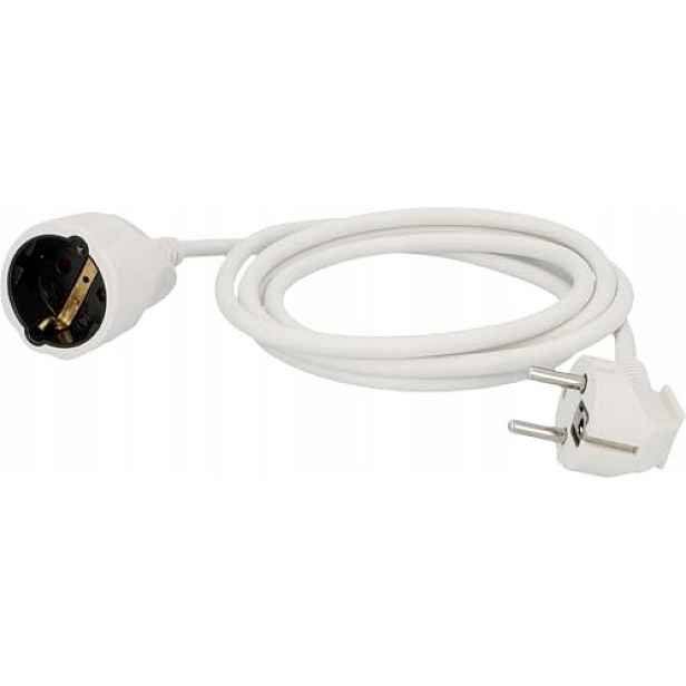 Unitec prodlužovací kabel Schuko, H05VV-F3G 1,5 mm², IP20, 2 m, bílý