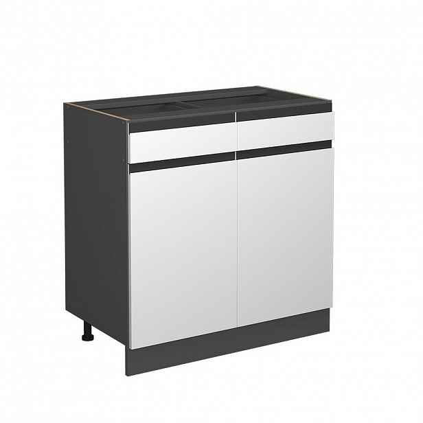 Vicco SPODNÍ SKŘÍŇKA KUCHYŇSKÉ LINKY R-Line Bílá 80 cm Tvar J, bez pracovní desky