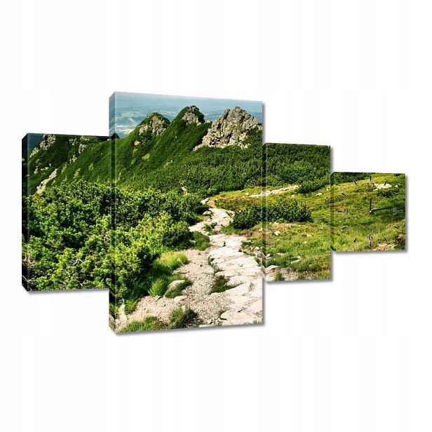 Nástěnné hodiny 130x80 Hory Tatry