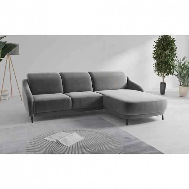 Sit & More ROHOVÁ SEDAČKA, textil, šedá