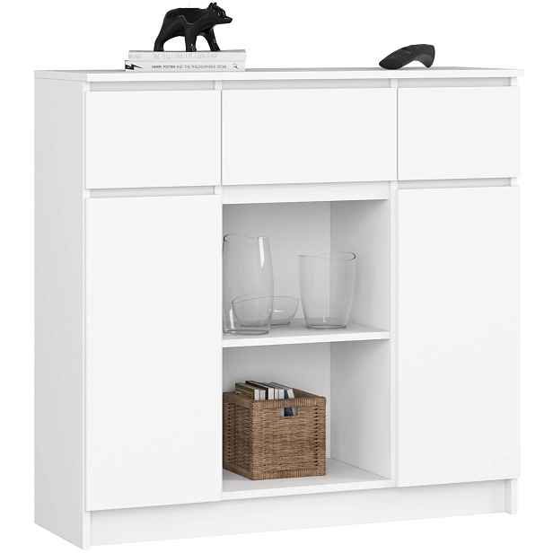 Ak furniture Komoda Baros 100 cm bílá