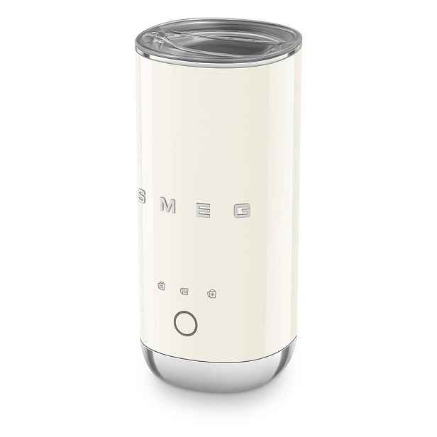 Krémový plastový elektrický šlehač mléka 120 ml – SMEG