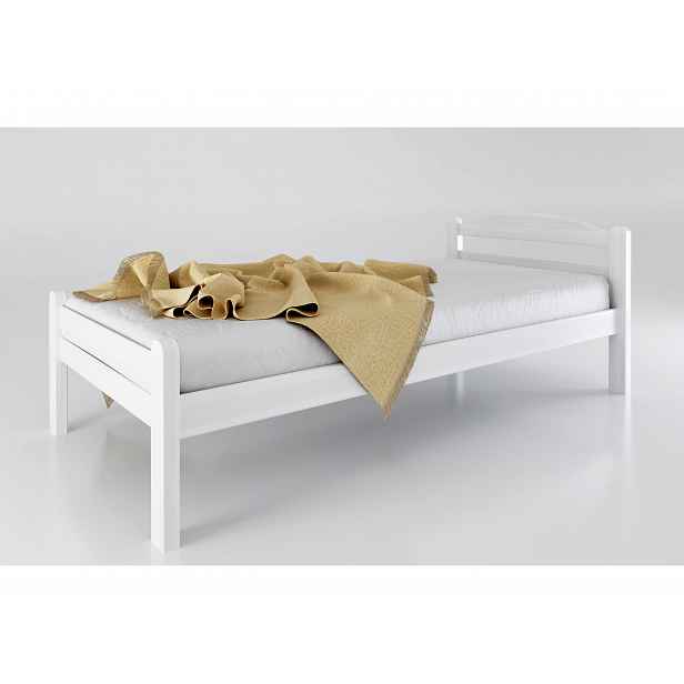 Jednolůžková postel Tycho 90x200, buk bílá