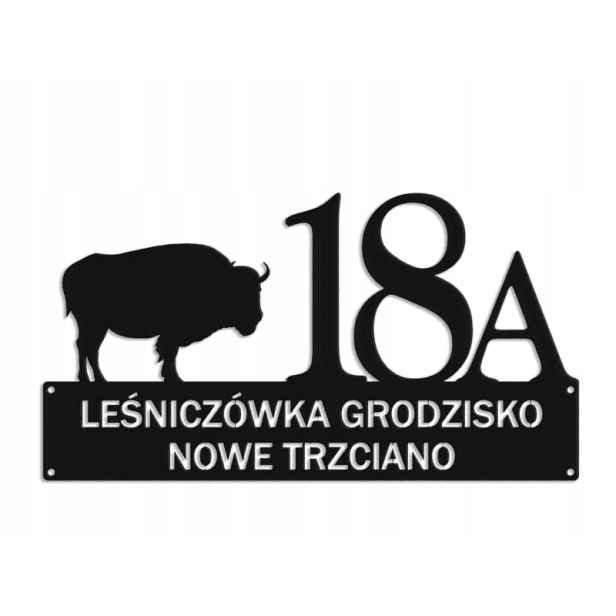 Číslo Na Dům 80cm Tabule Adresa Ocel 2mm Lesnička