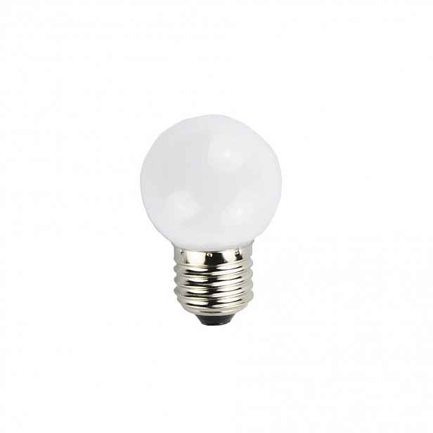LED žárovka ledově bílá, patice E27, 12 diod
