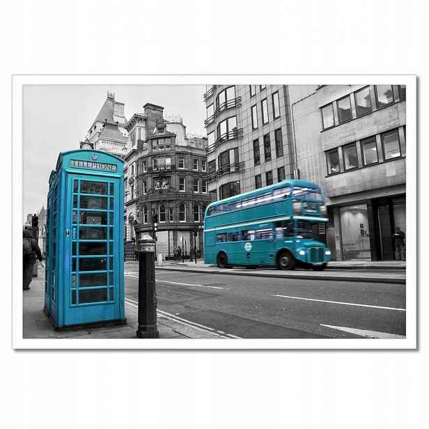 Plakáty v rámu 60x40 Petrol blue in London