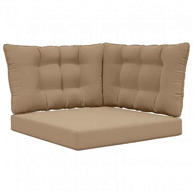vidaXL Venkovní polštář na pohovku Polyester Taupe 68,5 x 68,5 cm