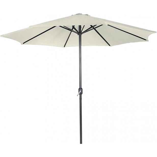 Miadomodo 90702 MIADOMODO Slunečník s kličkou 250 cm, krémový