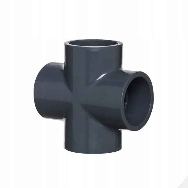 Pvc tvarovka Kříž 90° 90 mm, 4x lepený spoj