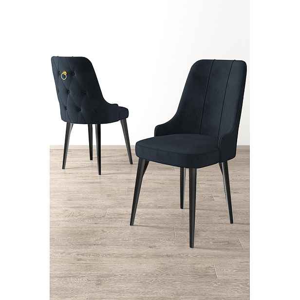 Sada židlí (4 kusy) Newa - Anthracite, Black