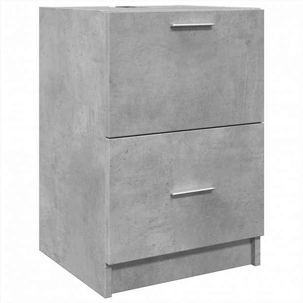 vidaXL Skříňka pod umyvadlo betonově šedá 40x37x59 cm kompozitní dřevo