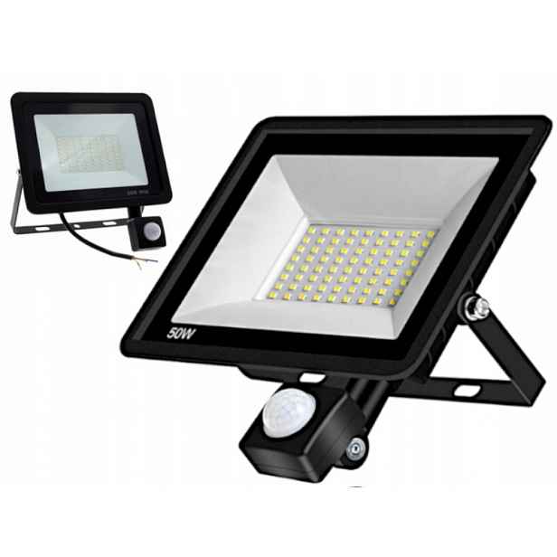 Výkonná halogenová Led lampa 50W Venkovní senzor pohybu soumraku