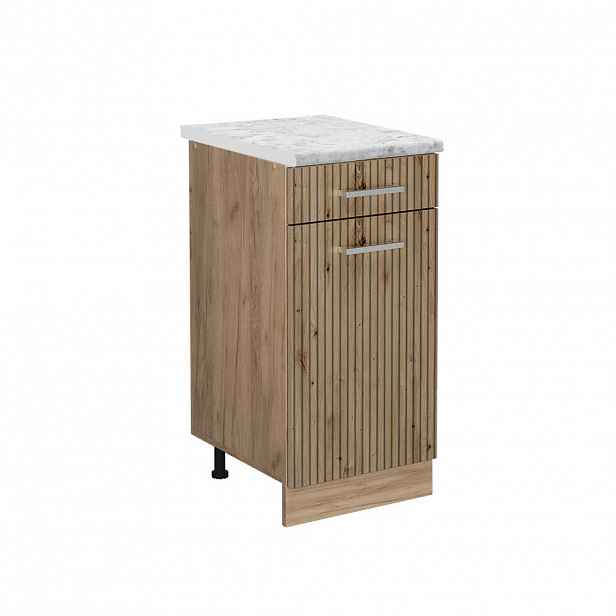 Vicco SPODNÍ SKŘÍŇKA KUCHYŇSKÉ LINKY R-Line Řemeslný dub 40 cm PD Mramor