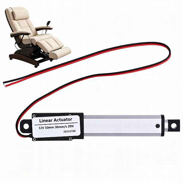 Elektrický Lineární Pohon Pro Masážní Křeslo A Zvedák DC12V 50 MM