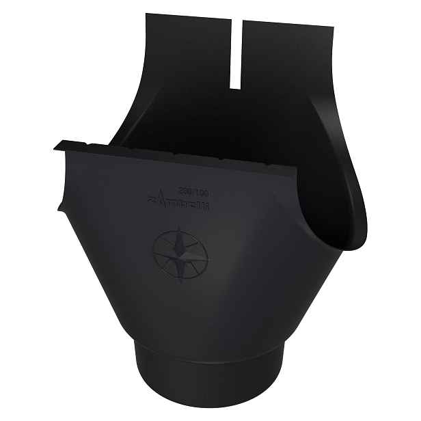 Kotlík oválný DEKRAIN COLORDUR 280/100 RAL 9005 černá