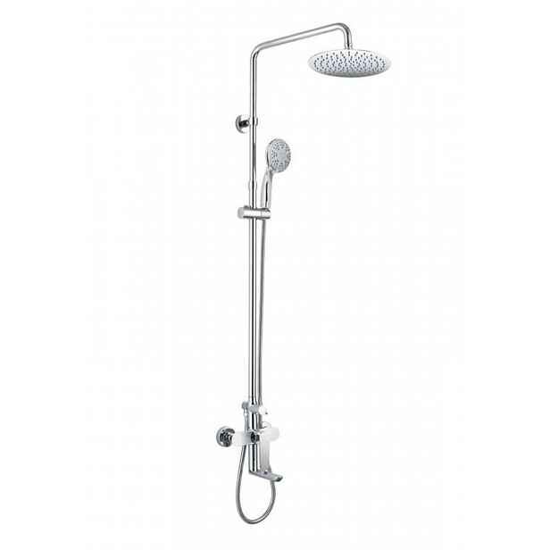 Mereo - Sprchový set s vanovou baterií, průměr 20 cm, 3 proudy, chrom CBE60101SCM