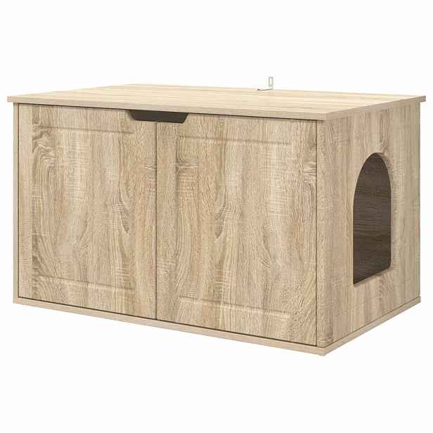 vidaXL Kočičí dům Sonoma 85 x 55 x 50,5 cm Kompozitní dřevo