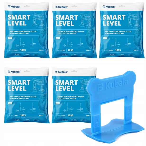 Kubala Smart Level Klipsy Pro Vyrovnávání Dlaždic 2MM Sada 500 Kusů