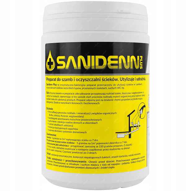 Silné Bakterie Do Přenosných Toaletních Žumpy Sanidenn Plus 900 g