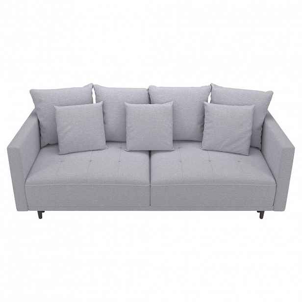 MID.YOU ROZKLÁDACÍ POHOVKA, textil, světle šedá