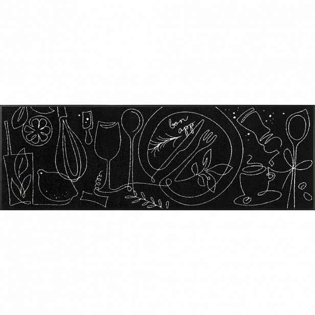 Esposa BĚHOUN DO KUCHYNĚ, 60/180 cm, černá - Koberce do kuchyně - 004336054901