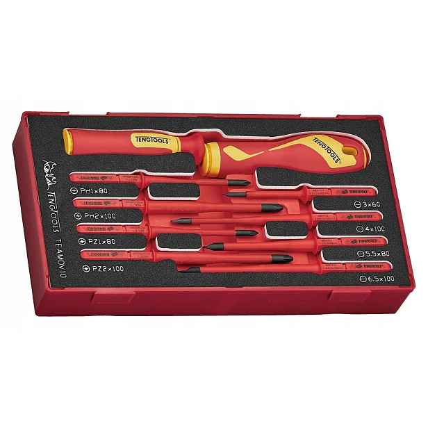 Sada Šroubováků Vde 1000V TEAMDV10 10 Ks 285530101 Teng Tools