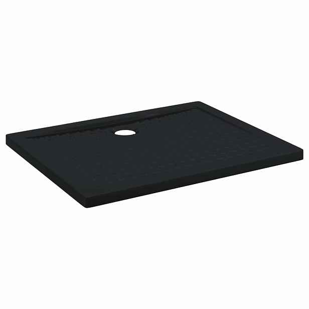 vidaXL Sprchový základní tác s tečkami 100 x 80 x 4 cm ABS Černá