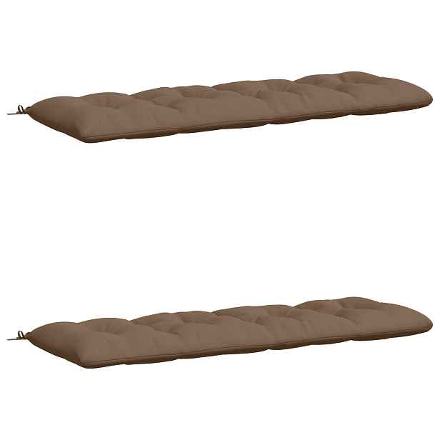 vidaXL Polstry na lavice VIANEN 2 ks 100% polyester Taupe