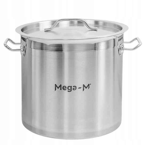 Hrnec Z Nerezové Oceli s víkem 17 l, průměr 28 cm Mega-M Pro