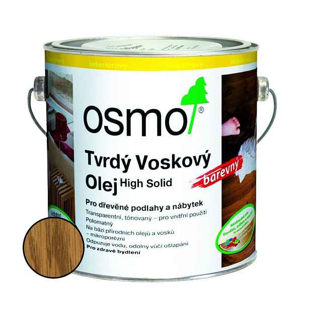 Olej tvrdý voskový Osmo 3072 jantar 2,5 l