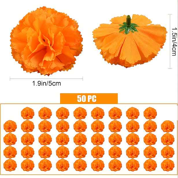 TEMU 30/50 ks Mexické umělé pivoňky, dekorace ke Dni mrtvých, květiny na oltář ke Dni mrtvých, halloweenské dekorace, dekorace k Diwali, řemeslný