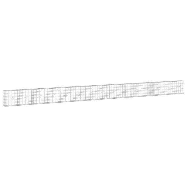 vidaXL Gabion s drátem 5 mm a síťkou 10x10 cm 750x20x50 cm