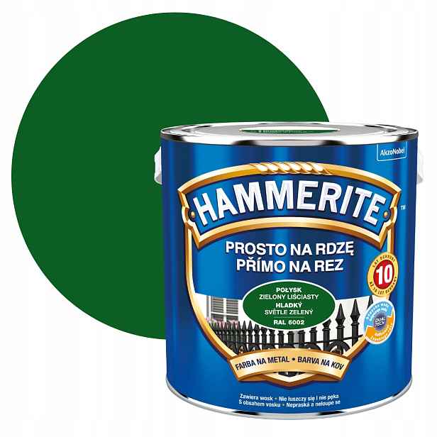 Hammerite Proti Rzi 2,5 L Zelený Listový Lesk