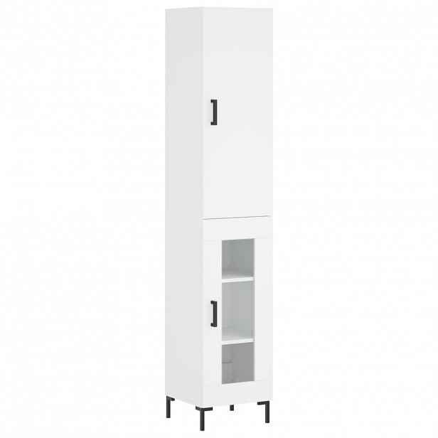 vidaXL Skříň highboard bílá 34,5 x 34 x 180 cm kompozitní dřevo
