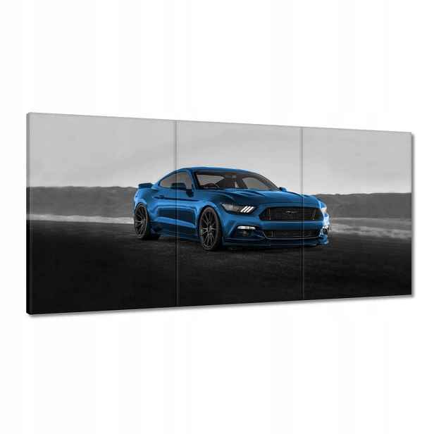 Obrazy 180x90 Modrý Ford Mustang