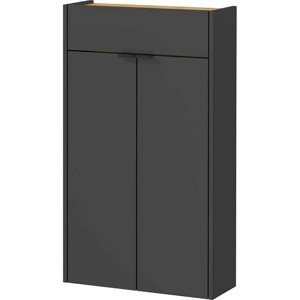 Antracitová skříňka 56x97x22 cm Ameca – Germania