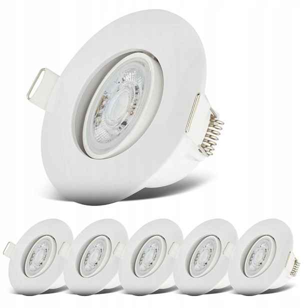 Led světlomety do koupelny, koupelnové, IP65 6, stropní, otočné, pro kuchyňskou koupelnu