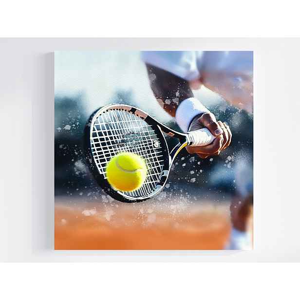 Obraz Na Plátně Canvas Tenis Sport Raketa Míč Kurt Akce Pohyb 50x50