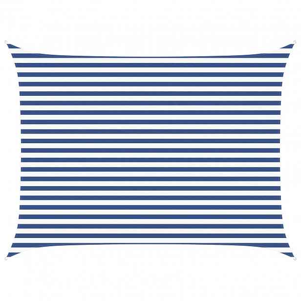 vidaXL Sluneční plachta Modrá a bílá 4 × 3 m 100% polyester Oxford