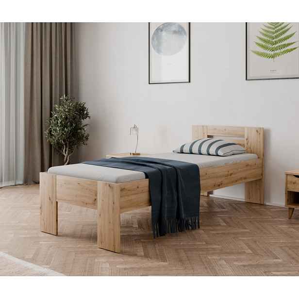 Postel Osaka 80x200 cm, dub artisan