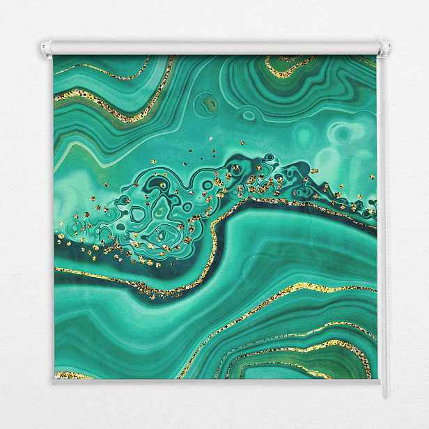 TULUP VNITŘNÍ roleta - okenní roleta - roleta - 80x140 cm - Zelený mramor