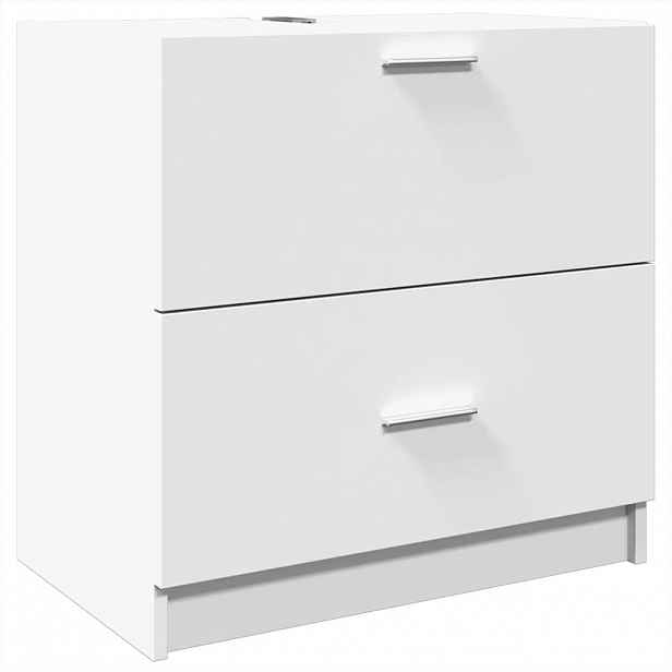 vidaXL Skříňka pod umyvadlo bílá 59 x 37 x 59 cm kompozitní dřevo