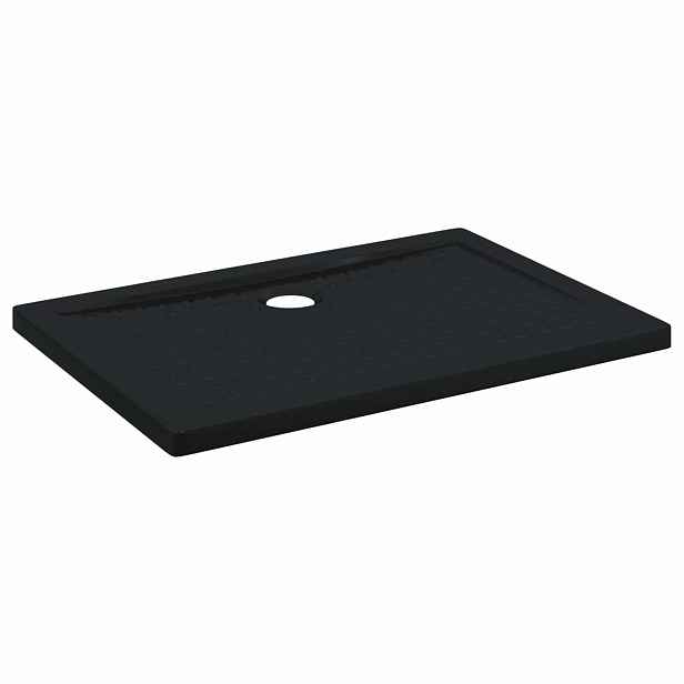 vidaXL Sprchový základní tác s tečkami 100 x 70 x 4 cm ABS Černá