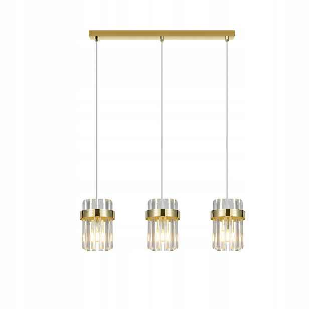 Závěsná lampa Vetro Zlatá 3-bodová Light Prestige