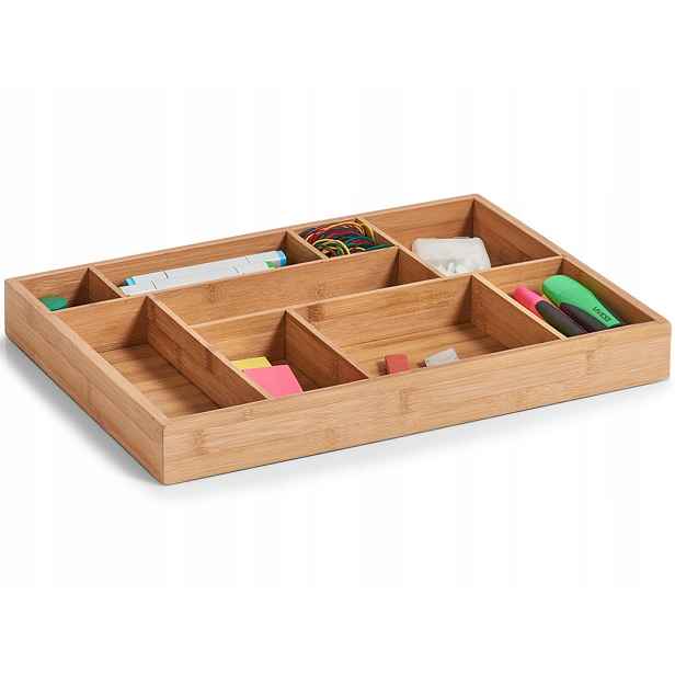 Organizér Na Kancelářské Potřeby Z Bambusu 44.5X5X32 CM, 9 Přihrádek