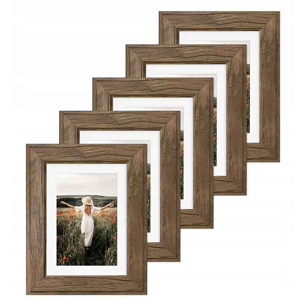 Sada 5 rámečků 18x24 pasparta 13x18 Paříž Hz