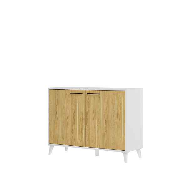 Szynaka Komoda Barris 44 110 cm ořech americký/bílá