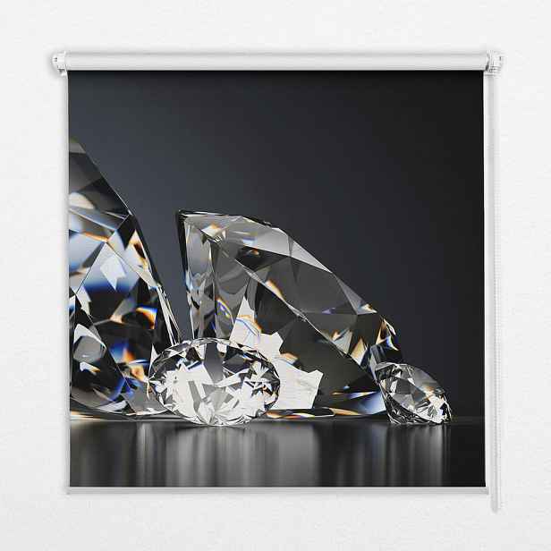 TULUP VNITŘNÍ roleta - okenní roleta - roleta - 80x140 cm - Diamanty