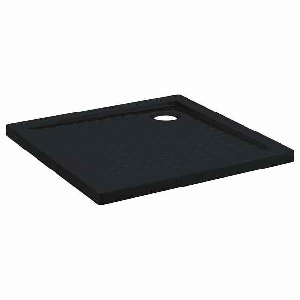 vidaXL Sprchový základní tác s tečkami 80 x 80 x 4 cm ABS Černá